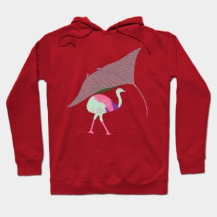 Ostrich under the shade Hoodie